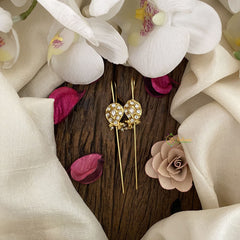 Vriksham Maanga Bugadi Style Earrings-White-Pearls-G16678