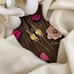 Vriksham Maanga Bugadi Style Earrings-White-Pearls-G16678