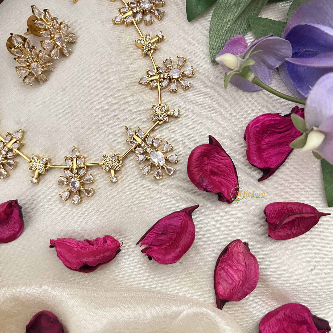Vriksham Classic Leaf Style Choker Neckpiece-G20392