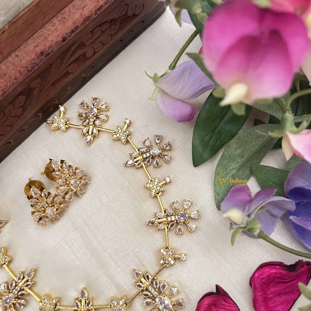 Vriksham Classic Leaf Style Choker Neckpiece-G20392