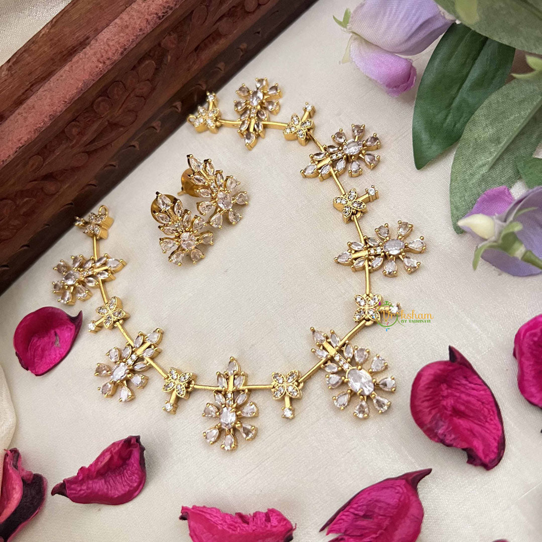 Vriksham Classic Leaf Style Choker Neckpiece-G20392