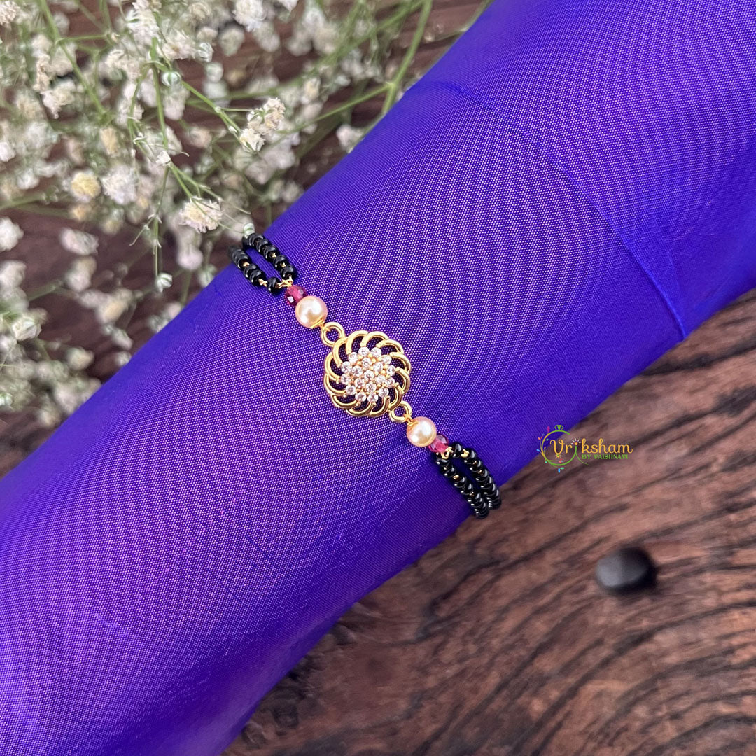 Vriksham Designer Round Style AD Stone Mangalsutra Bracelet-G18790