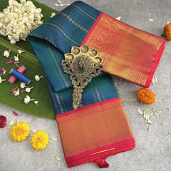 Morpankhiya Korvai Pure Silk Saree - VS4001