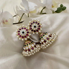 Bridal Kemp Jhumka-Pearl-G15113