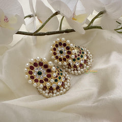 Bridal Kemp Jhumka-Pearl-G15113