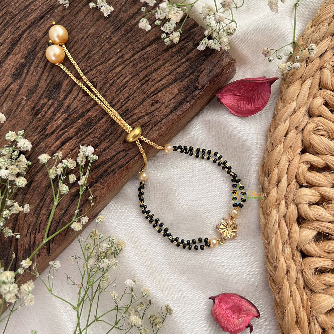 Vriksham Designer AD Stone Floral Style Mangalsutra Bracelet-G18770