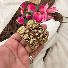 Antique Peacock Bangle-Screw Type Bangles-G13402