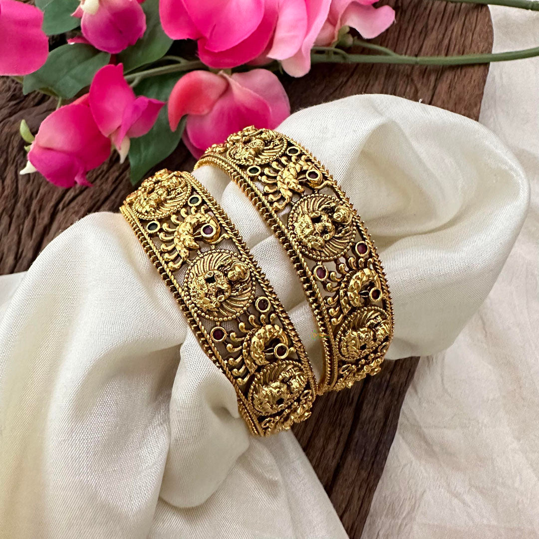 Antique Lakshmi Peacock Bangle-G13404