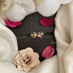 Vriksham Tiny Floral Studs-Multicolor-G16697