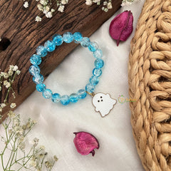 Vriksham Antique Kids Bracelet With Cartoon Pendant-Light Sky Color-G18817