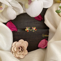 Vriksham Premium Floral Studs-Multicolor-G16671
