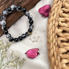 Vriksham Antique Kids Bracelet With Spider Pendant-Black Color-G18810