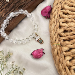 Vriksham Antique Kids Bracelet With Ice Cream Pendant-White Color-G18819