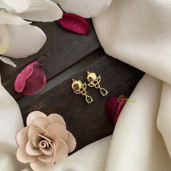 Vriksham Premium Leaf Studs-Green-G16686