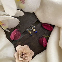 Vriksham Premium Leaf Studs-Blue-G16684