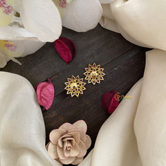 Vriksham Antique Floral Studs-Pink-G16711