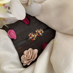 Vriksham Antique Floral Studs-Multicolor-G16712