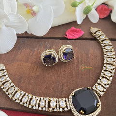 Simple Victorian Diamond Hasli-Purple-Big-VV1845