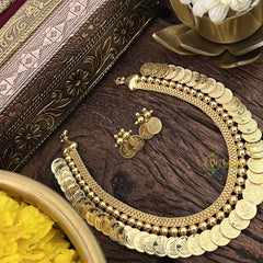 Vriksham Gold Look Alike Lakshmi Coin Neckpiece-G18852