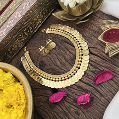 Vriksham Gold Look Alike Lakshmi Coin Neckpiece-G18852