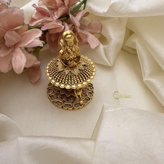 Gold Look Alike Lakshmi Kumkum Box-G15192