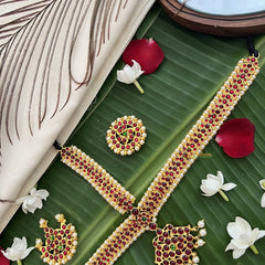 Vriksham Traditional Kemp Gold Plated Moon Tikka With Chandran Suriyan-G19635