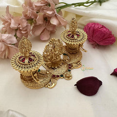 Intricate Gold Look Alike Lakshmi Kumkum Box-G15214