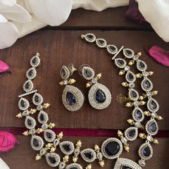 Layered Purple Victorian Diamond Neckpiece-Tilak-VV1832