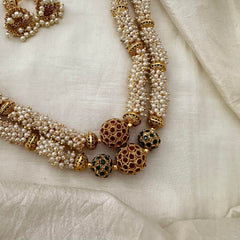 Premium Cluster Pearl 2 Layered Malai-G13375