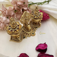 Intricate Gold Alike Lakshmi Kumkum Box-G15211