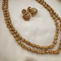 Gold Layered Beaded Malai -2 Layers -G13362