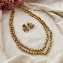 Gold Layered Beaded Malai -2 Layers -G13362