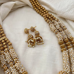 Premium 3 Layer Cluster Pearl Neckpiece-G13388