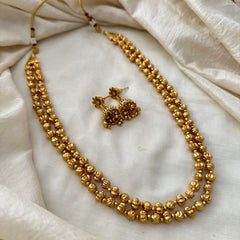 Gold Layered Beaded Malai -2 Layers -G13361