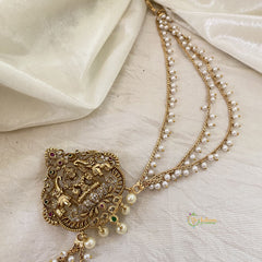 Lakshmi Bun Billai with Maatil -Bridal Jada Billai -Pearl Maatil -G10915