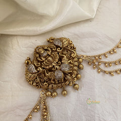 Lakshmi Bun Billai with Maatil -Bridal Jada Billai -Ghungroo Maatil -G10905