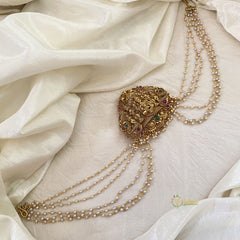 Lakshmi Bun Billai with Maatil -Bridal Jada Billai -Pearl Maatil -G10914