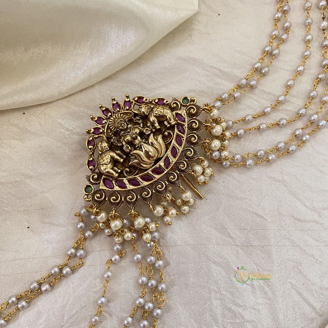 Lakshmi Bun Billai with Maatil -Bridal Jada Billai -Pearl Maatil -G10913
