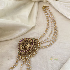Lakshmi Bun Billai with Maatil -Bridal Jada Billai -Pearl Maatil -G10913
