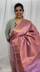 Lavender Semi Soft Silk Saree-VS4048