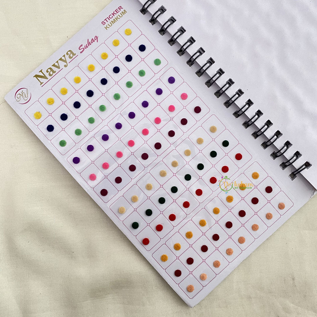 Vriksham Plain Round Shape Bindi Book-BB163
