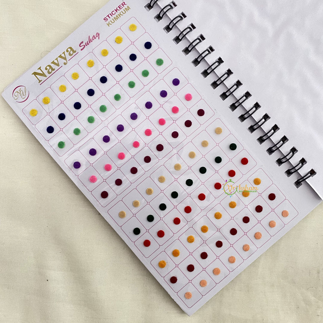 Vriksham Plain Round Shape Bindi Book-BB163