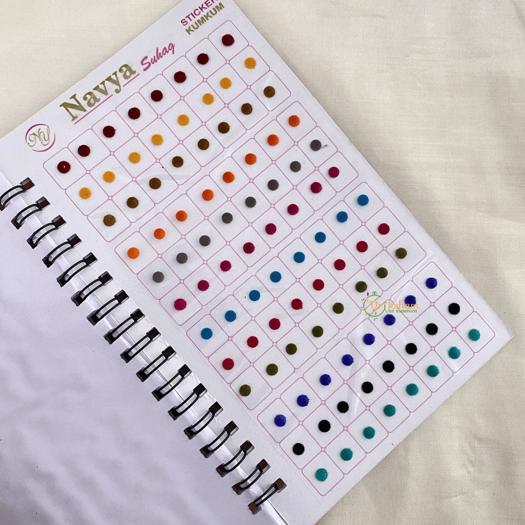 Vriksham Plain Round Shape Bindi Book-BB163