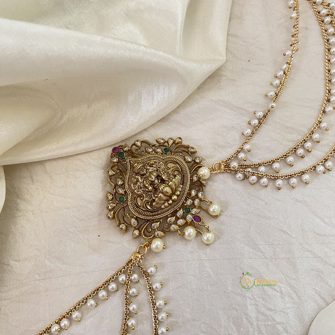Lakshmi Bun Billai with Maatil -Bridal Jada Billai -Pearl Maatil -G10911
