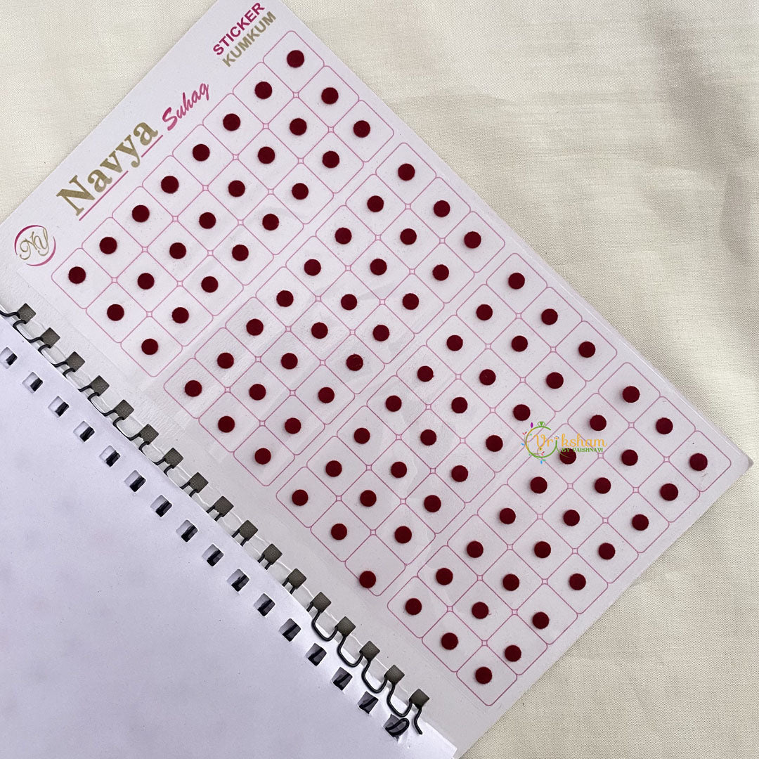 Vriksham Plain Round Shape Bindi Book-BB163