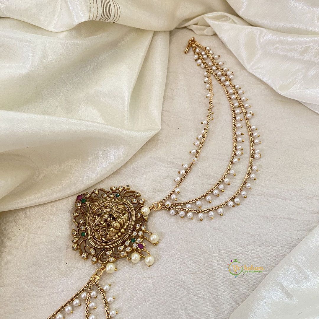 Lakshmi Bun Billai with Maatil -Bridal Jada Billai -Pearl Maatil -G10911