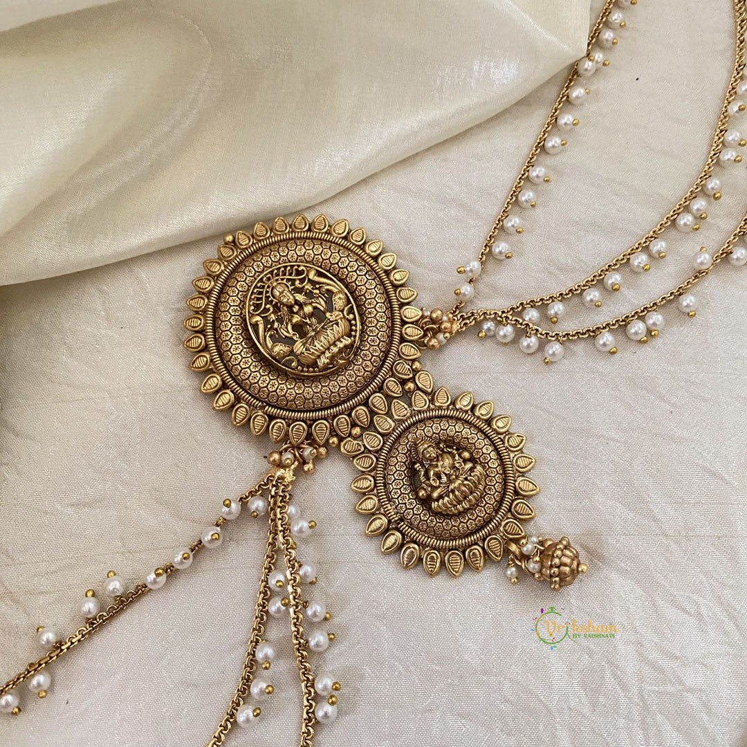 Lakshmi Bun Billai with Maatil -Bridal Jada Billai -Pearl Maatil -G10910