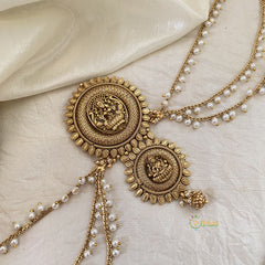 Lakshmi Bun Billai with Maatil -Bridal Jada Billai -Pearl Maatil -G10910
