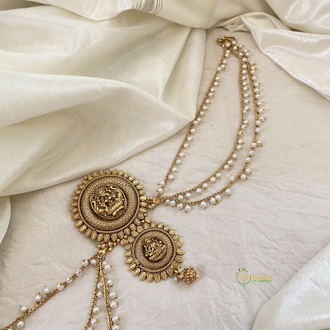 Lakshmi Bun Billai with Maatil -Bridal Jada Billai -Pearl Maatil -G10910