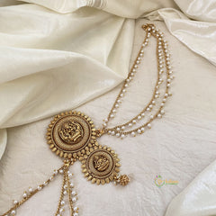 Lakshmi Bun Billai with Maatil -Bridal Jada Billai -Pearl Maatil -G10910